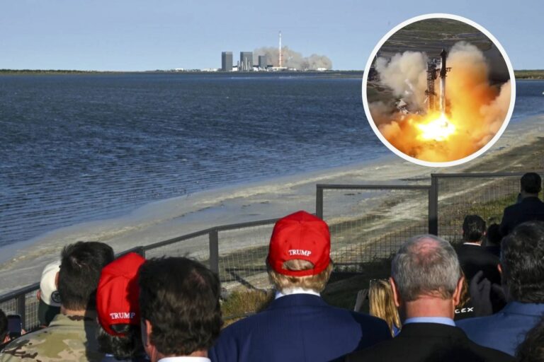 Bajo la mirada de Trump y Musk, SpaceX lanzó otro Starship pero no logró atrapar el cohete