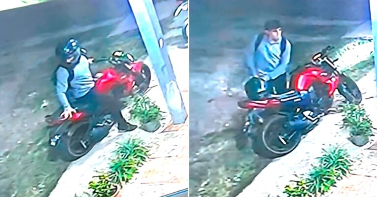Manejó 20 kilómetros en moto y cuando llegó al destino se dio cuenta de que se había olvidado a su amigo