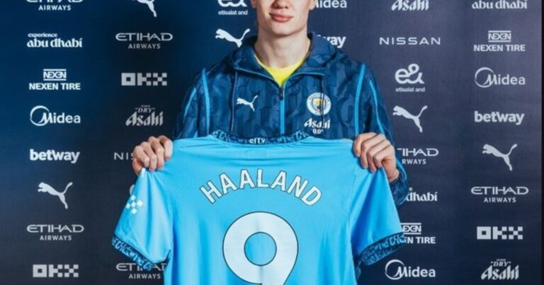 Haaland renovó con el Manchester City hasta los 34 años!