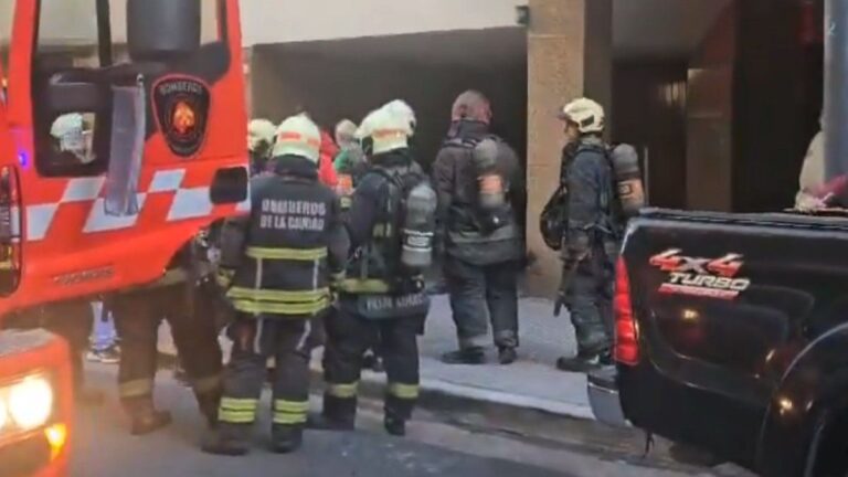 Incendio en un edificio de Recoleta