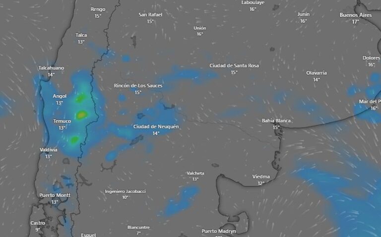 Hay alerta naranja por lluvias y viento para este martes 22 de abril: las provinciasafectadas