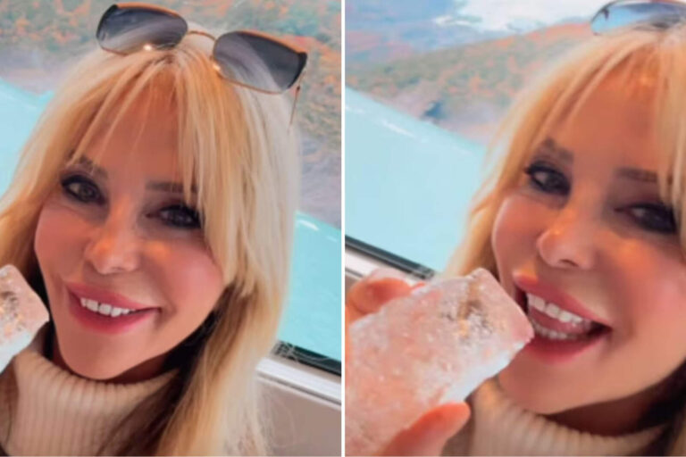 Graciela Alfano se grabó chupando un hielo y estallaron los memes