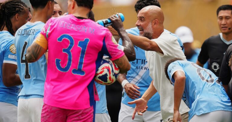 Guardiola: en desacuerdo por una roja y sin minutos para Echeverri