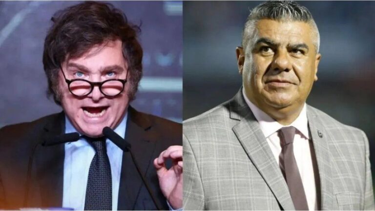 Javier Milei cruzó a Chiqui Tapia por la eliminación de River y Boca