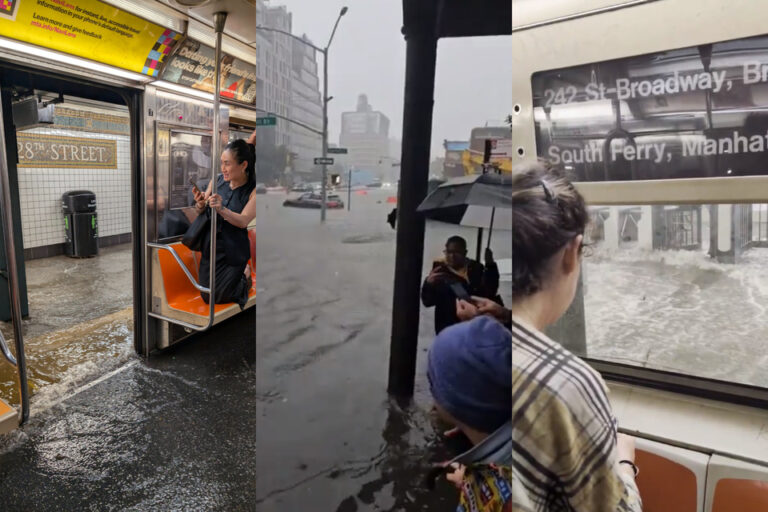 Nueva York: lluvias torrenciales inundaron las calles y el metro