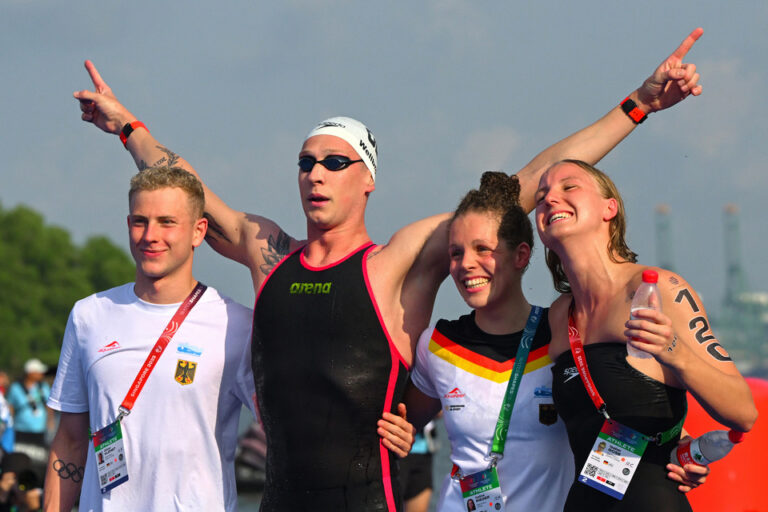Alemania tuvo éxito en las Aguas Abiertas de Singapur