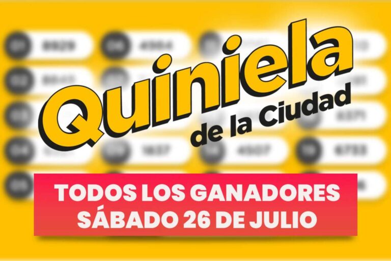 Quiniela Nacional: todos los números ganadores del sábado 26 de julio