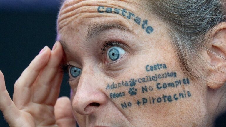 La candidata a concejal por La Libertad Avanza en Esteban Echeverría borró los tatuajes de su rostro: «Ahora seré Geraldin»