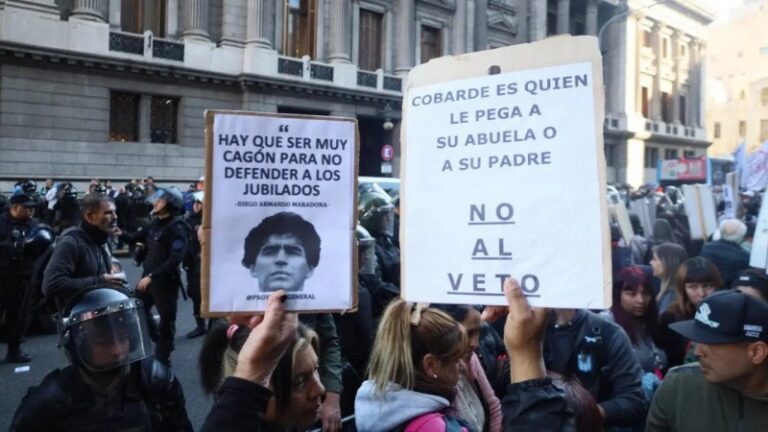 El Partido de los Jubilados de Mendoza rechazó los vetos de Milei en un comunicado