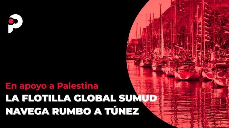 La Flotilla Global Sumud navega rumbo a Túnez