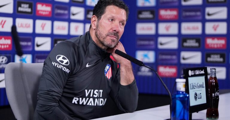 Simeone, sobre el mal arranque del Atlético de Madrid: «Soy la pieza más observada»