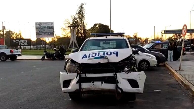 Persecución y choque en Villa Lugano dejó dos policías heridos