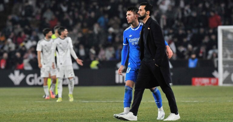 Mastantuono convirtió un gol pero no pudo evitar el papelón en el debut de Arbeloa como DT: Real Madrid eliminado vs Albacete en la Copa del Rey