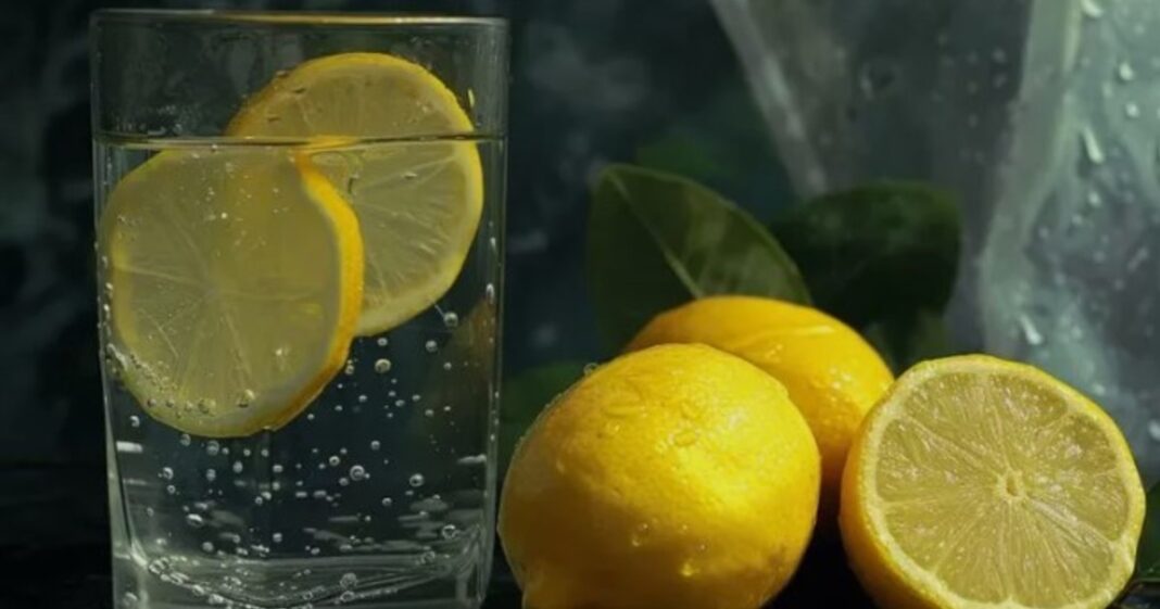 Preparación de un aromatizante casero con cáscaras de limón y rodajas de jengibre en una olla.