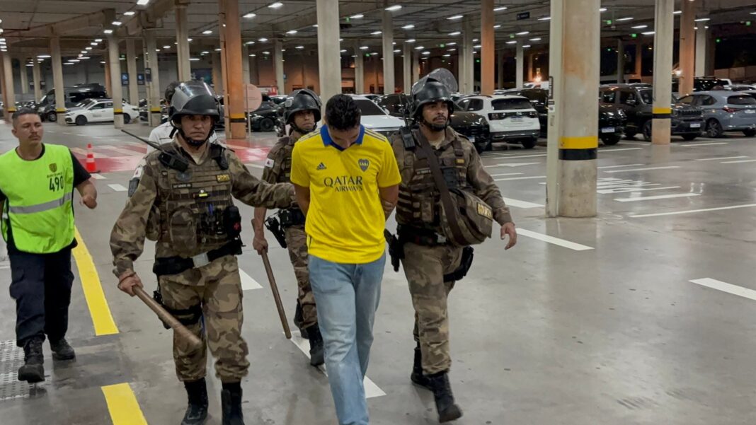 Estadio Mineirão durante el partido entre Cruzeiro y Boca Juniors por la Copa Libertadores