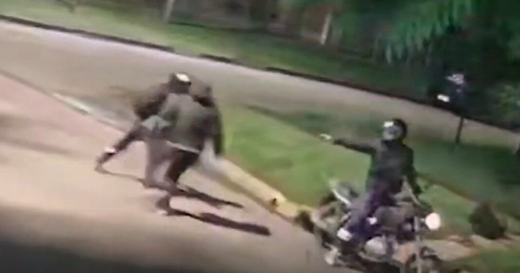 Esquina de calles Languenheim y Carlos Dihel en Longchamps, lugar del incidente.