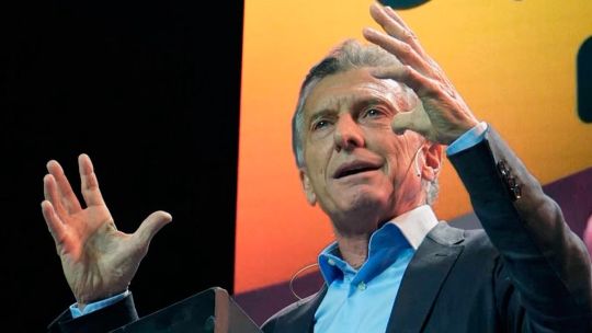 Mauricio Macri durante un acto político