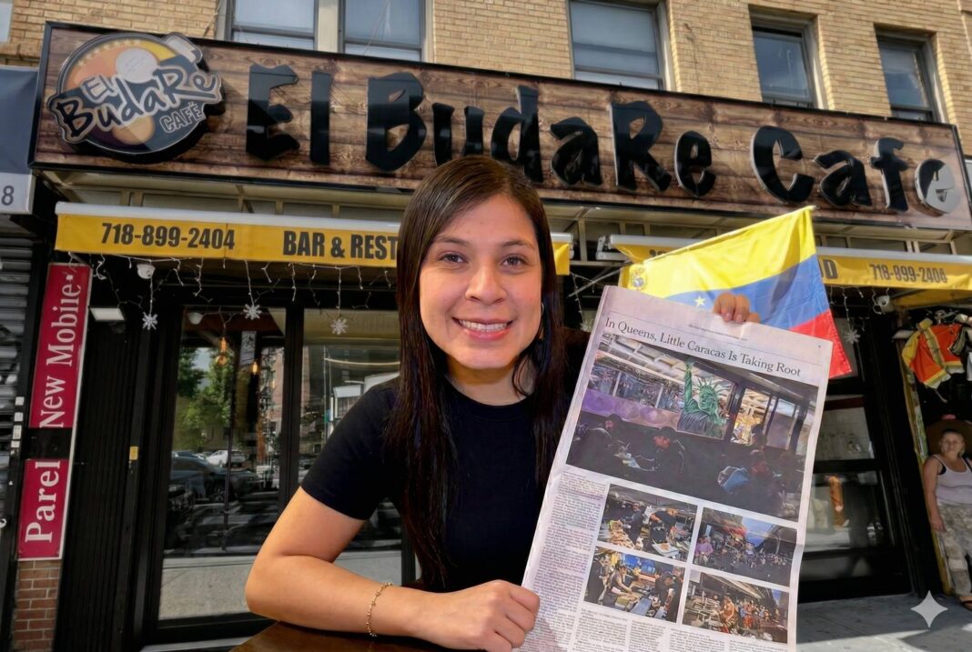 Sandra Sayago, emprendedora venezolana, en uno de sus restaurantes en Nueva York.