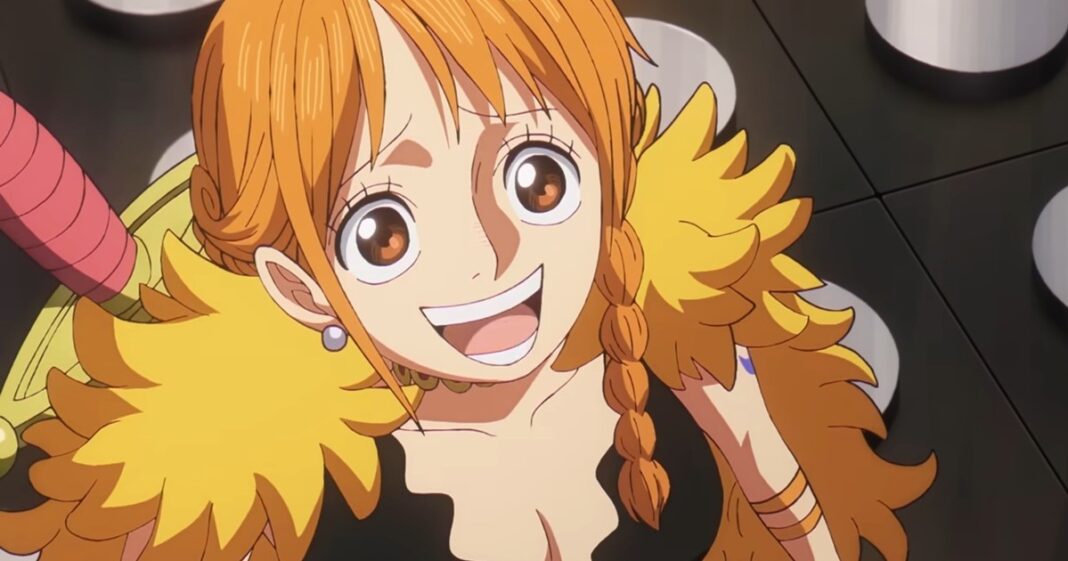 Ilustración promocional del episodio 1157 de ONE PIECE con los personajes en la isla de Elbaph