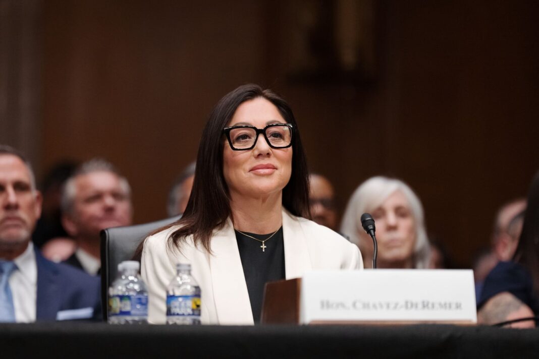 Fotografía de Lori Chavez-DeRemer, ex secretaria de Trabajo de Estados Unidos