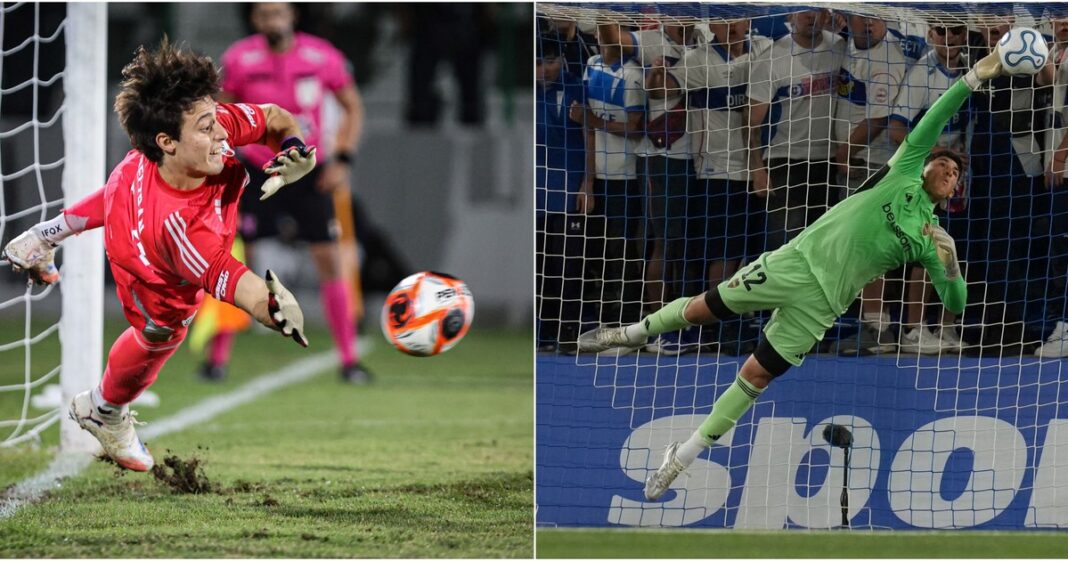 Leandro Brey de Boca Juniors y Santiago Beltrán de River Plate, arqueros del Superclásico.