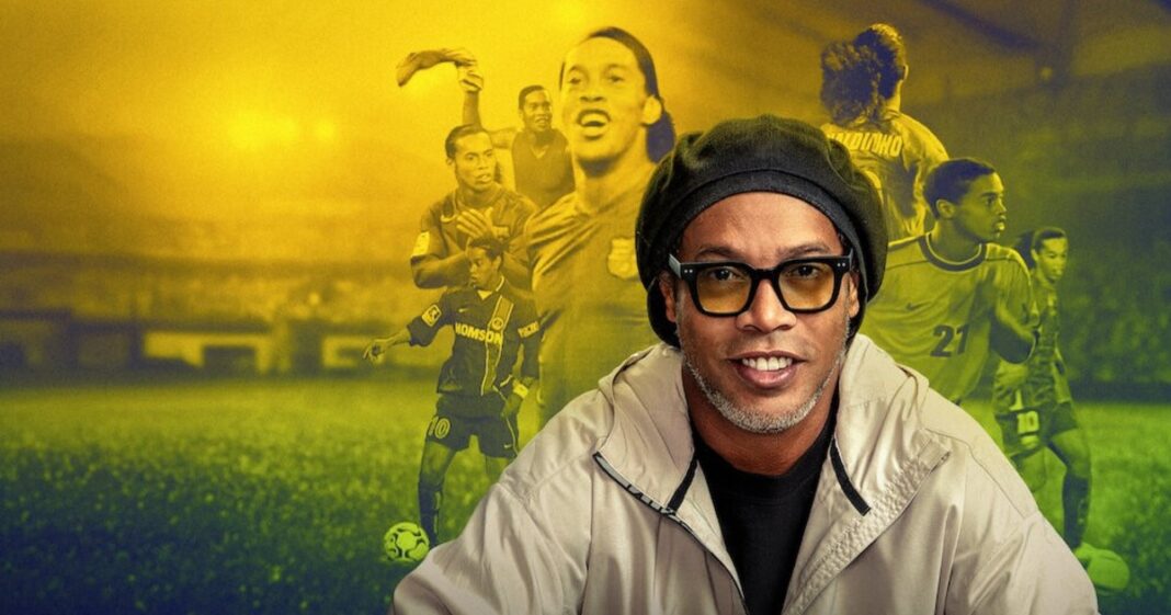 Ronaldinho sonriendo en la miniserie documental de Netflix