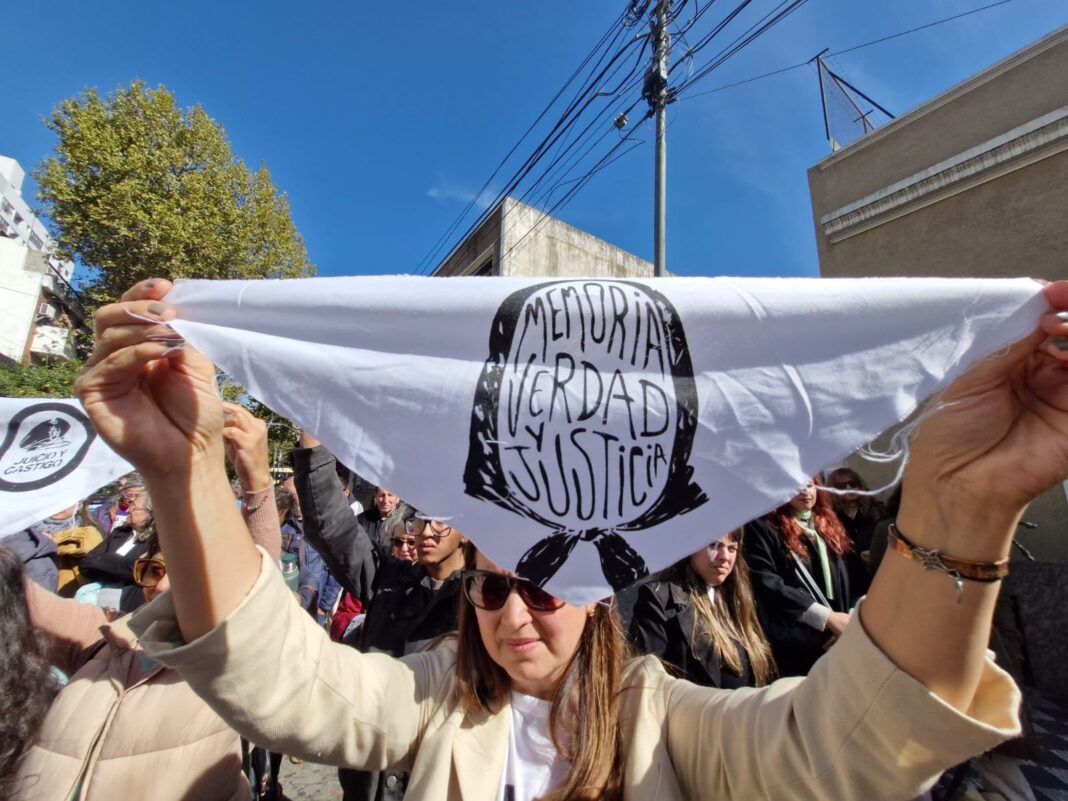 Imagen de la sede judicial donde se dictó la condena por lesa humanidad a exintegrantes de la Fuerza Aérea