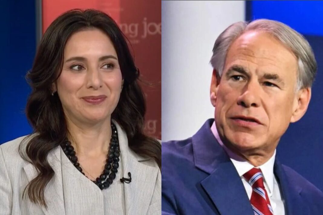 Gráfico de encuesta electoral en Texas con porcentajes de Abbott y Hinojosa