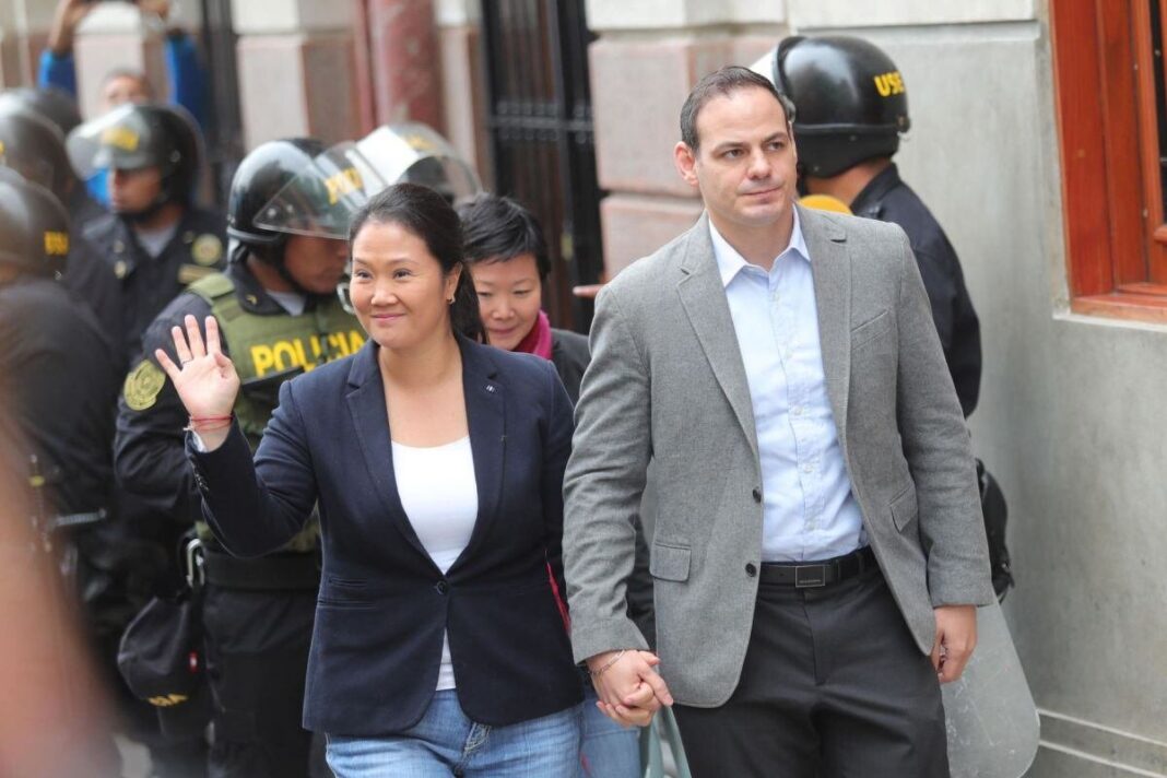 Keiko Fujimori durante declaraciones sobre Mark Vito