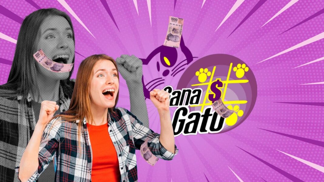 Boleto del sorteo Gana Gato de la Lotería Nacional
