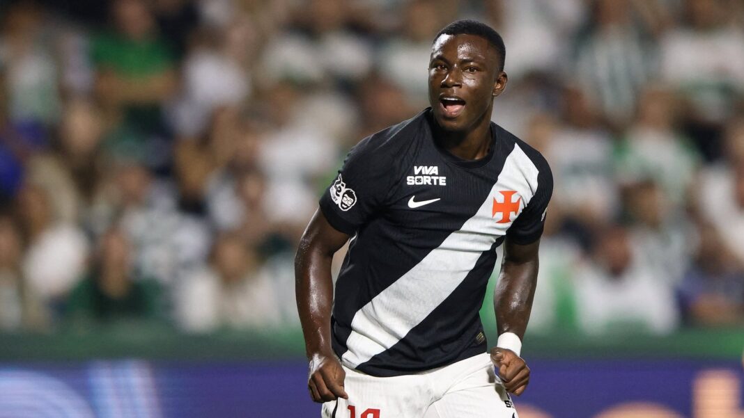 Marino Hinestroza con la camiseta de Vasco da Gama