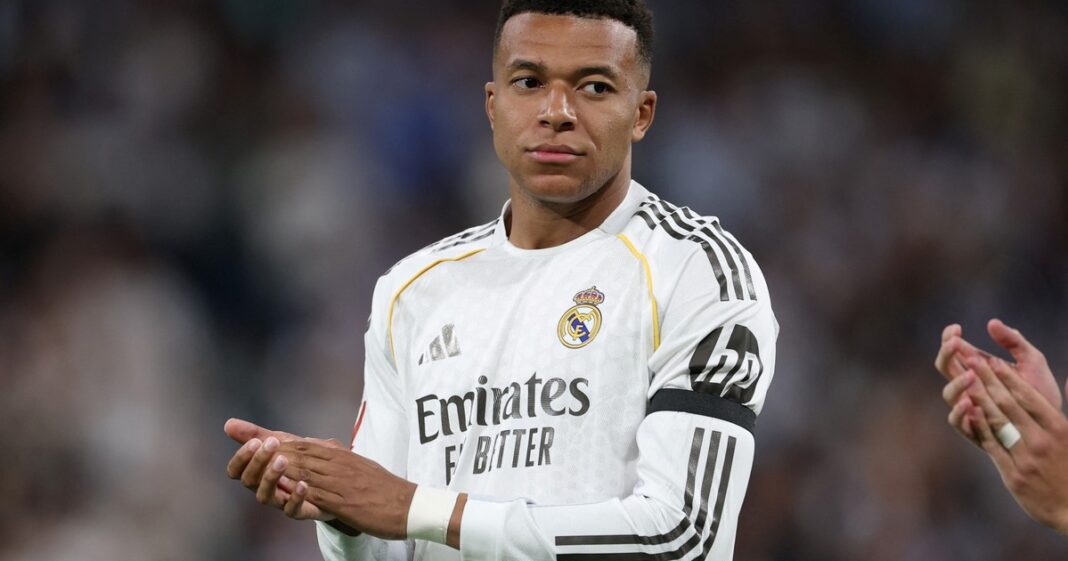 Kylian Mbappé entrenando con el Real Madrid