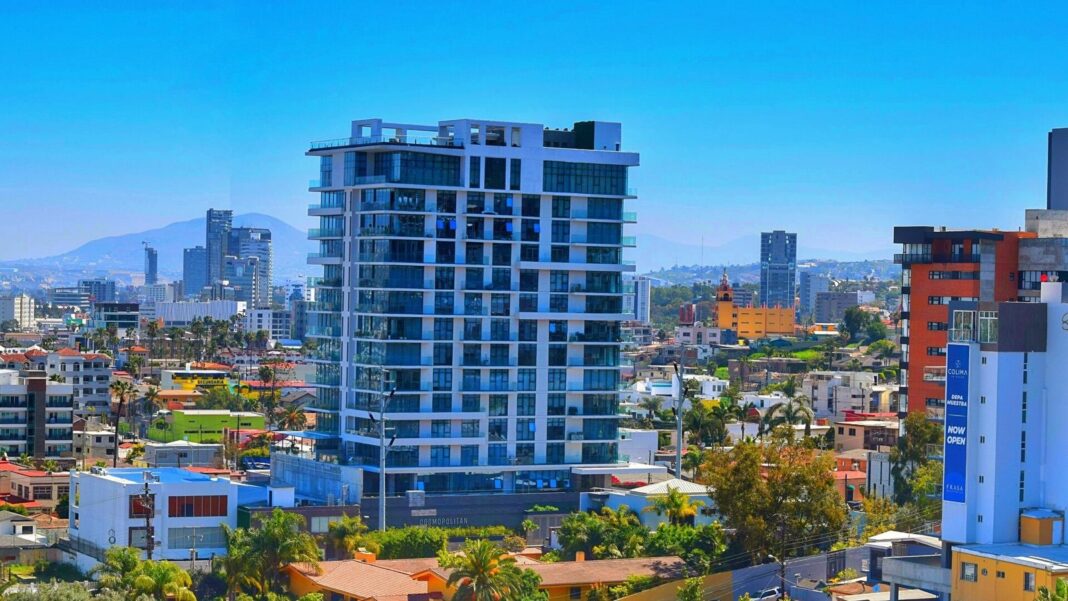 Vista panorámica de Tijuana con cielo despejado