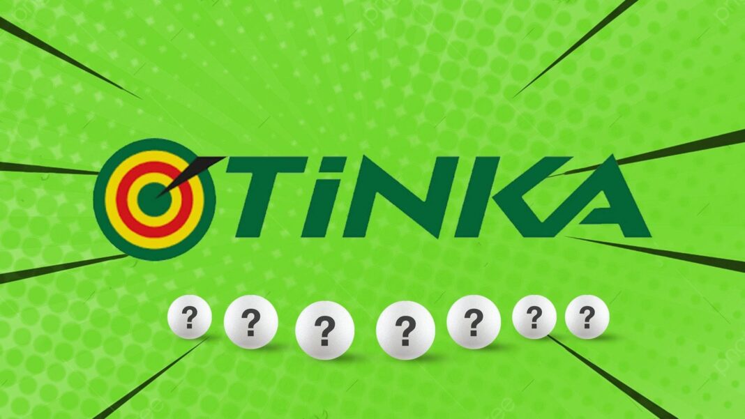 Boleto de La Tinka con números ganadores del sorteo 1301