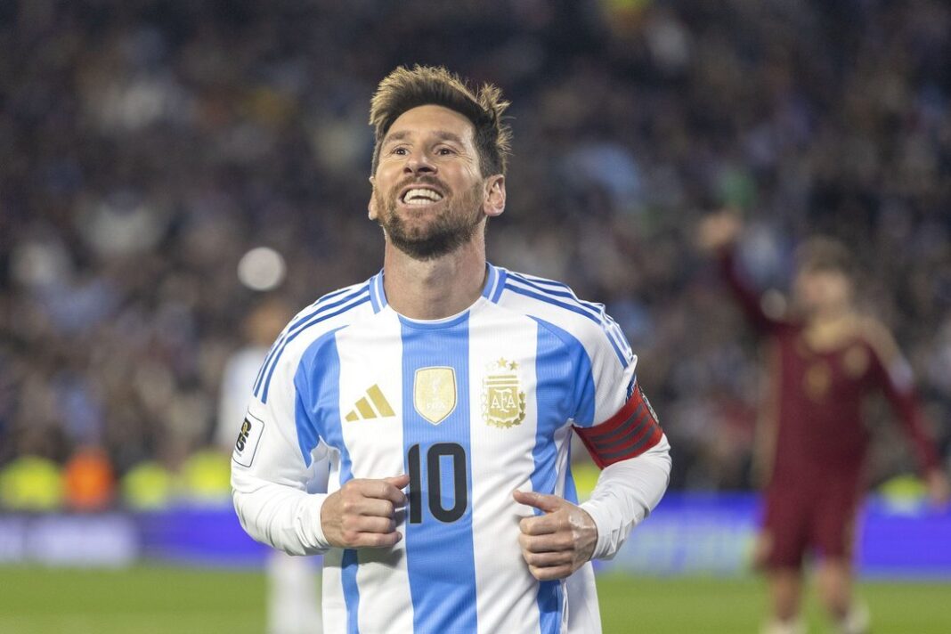 Lionel Messi con la camiseta de la Selección Argentina