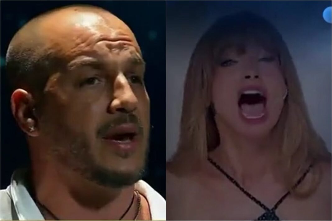 Solange Abraham y Emanuel Di Gioia durante el derecho a réplica en Gran Hermano