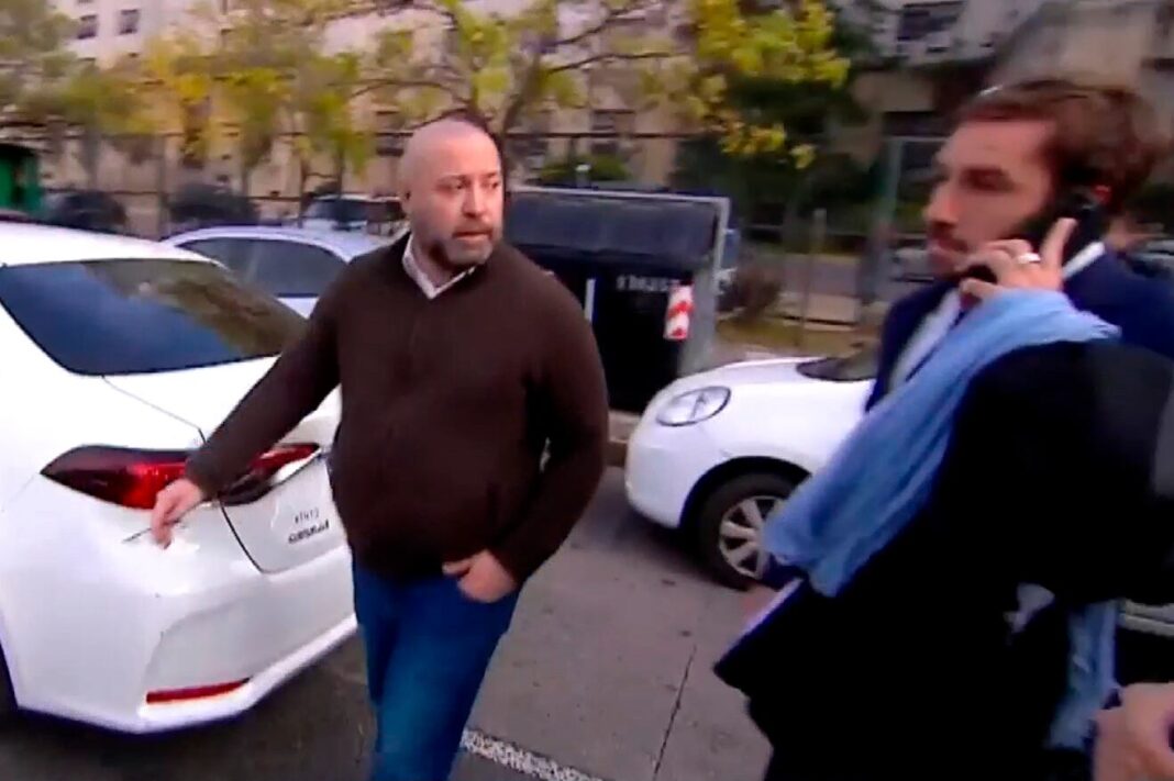 Fernando Spagnuolo en los tribunales de Comodoro Py