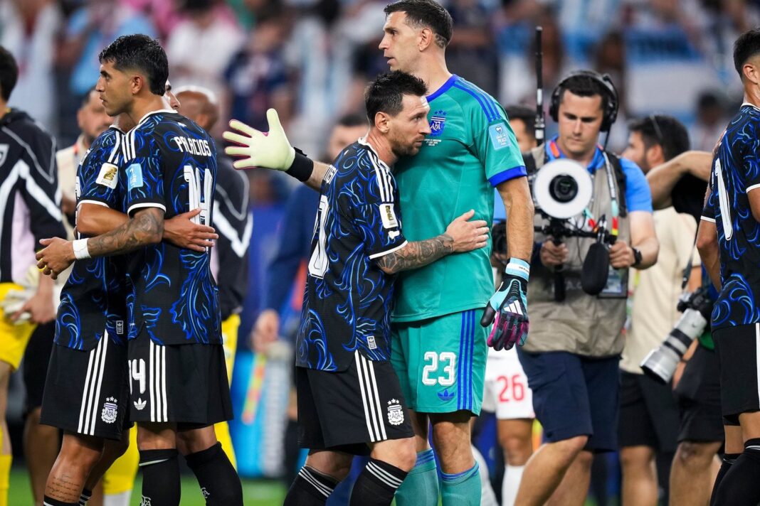 Jugadores de la selección argentina celebrando un gol en el partido contra Jordania durante el Mundial 2026