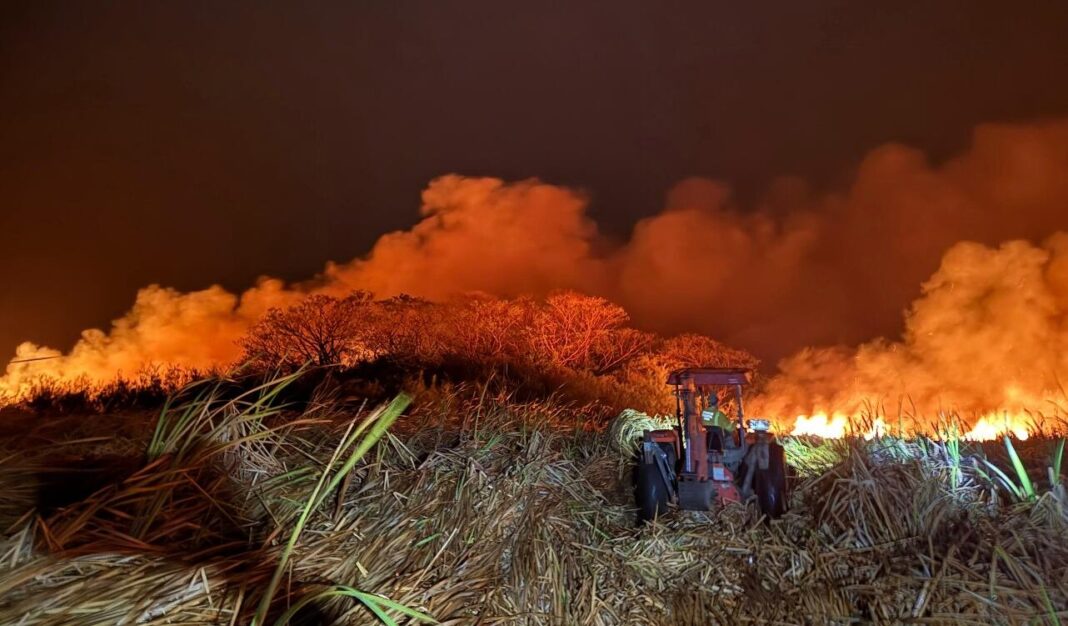 Mapa de Costa Rica con zonas de incendios forestales en Guanacaste y Tempisque
