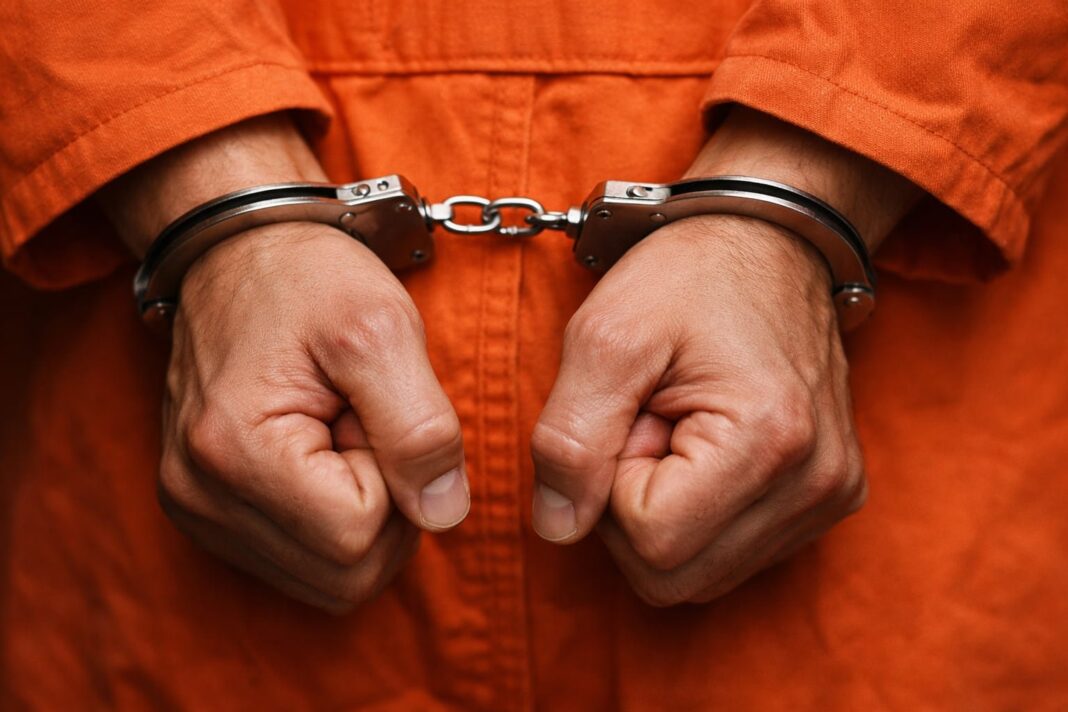 Policía de Manassas, Virginia, realizando un arresto