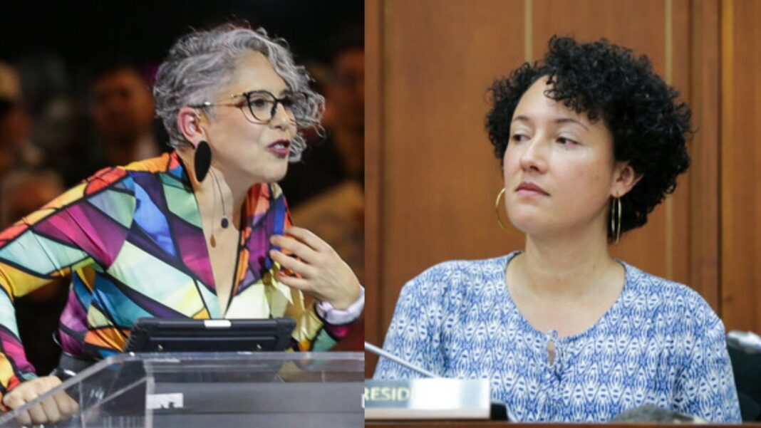 Senadoras María José Pizarro e Isabel Cristina Zuleta en el Congreso