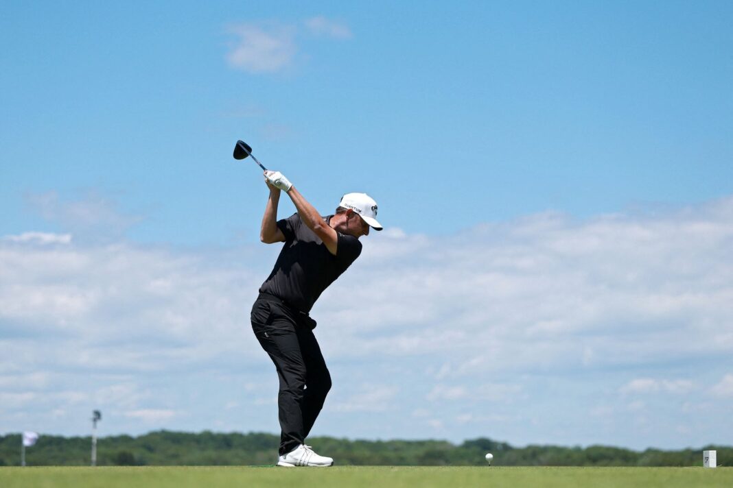 Emiliano Grillo durante la tercera ronda del US Open en Shinnecock Hills Golf Club