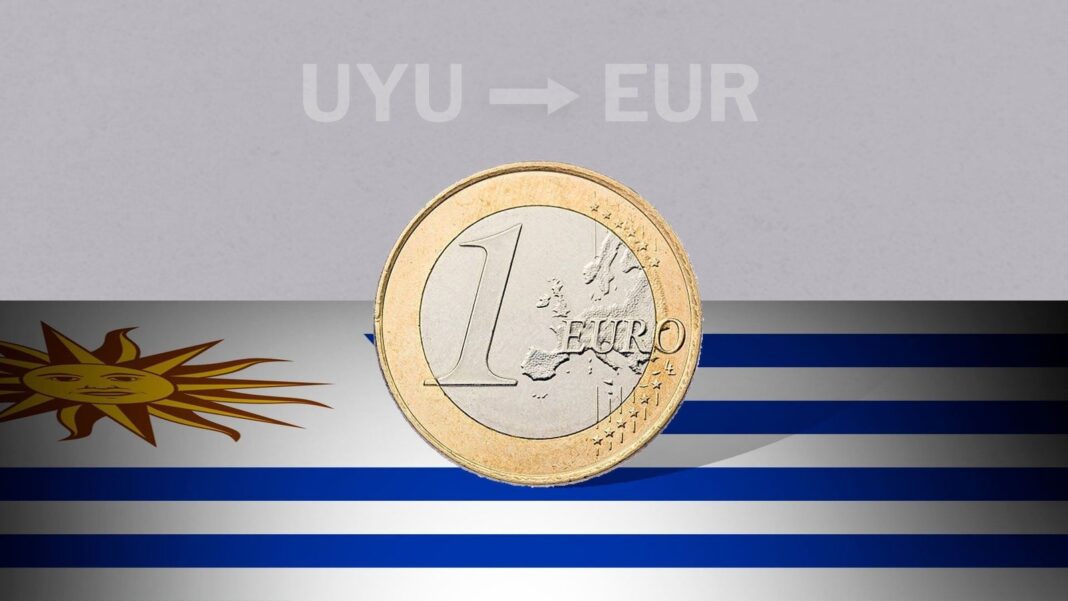 Gráfico de cotización del euro en Uruguay