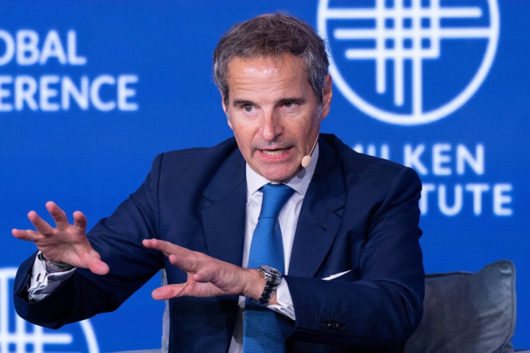 Rafael Grossi, director general del OIEA, durante una entrevista
