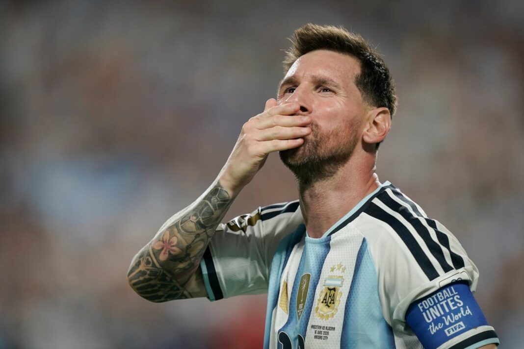 Lionel Messi durante un partido del Mundial 2026