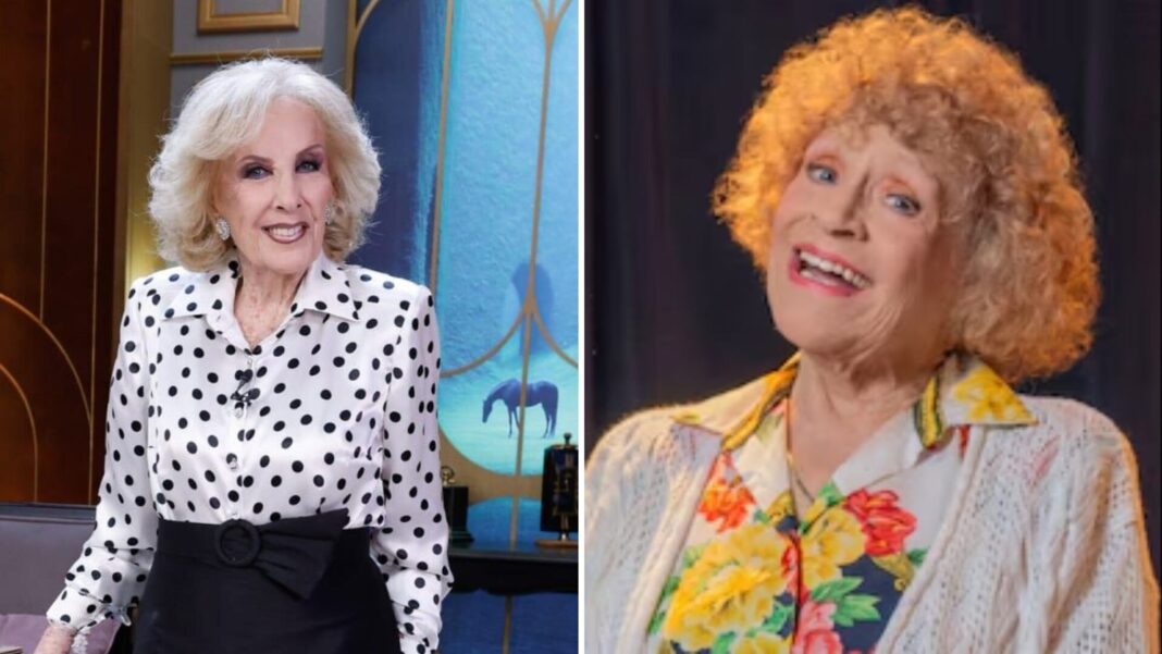 Mirtha Legrand durante su programa de televisión