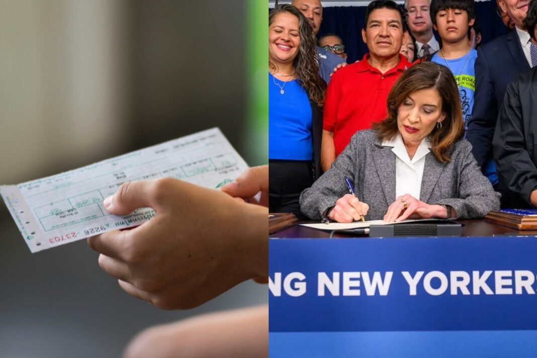 Cheque automático POWER del estado de Nueva York