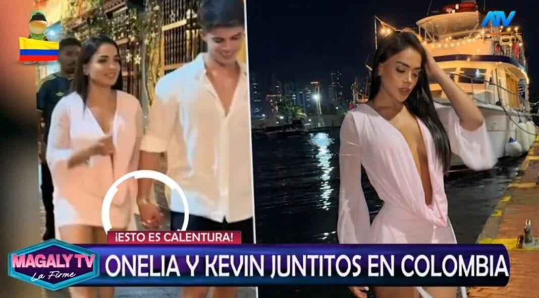 Onelia Molina y Kevin Díaz caminando por Cartagena