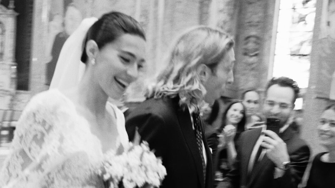 Rocío Crusset y Charlie Schein en su boda en Nueva York