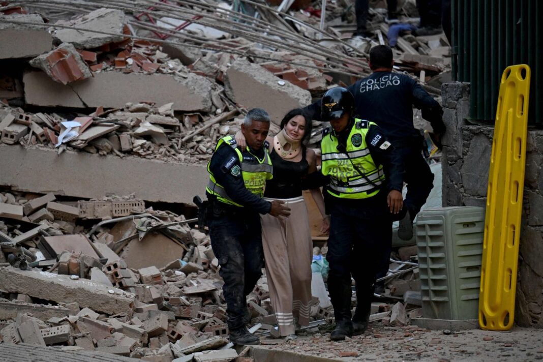 Edificios derrumbados tras los terremotos en Venezuela